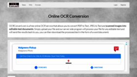 What Ocrconvert.com website looked like in 2020 (3 years ago)