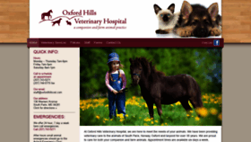 What Oxfordhillsvet.com website looked like in 2020 (3 years ago)