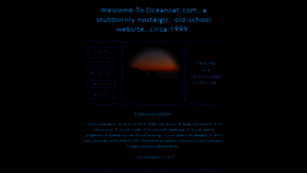 What Oceancat.com website looked like in 2020 (3 years ago)