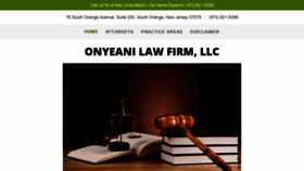 What Onyeanilaw.com website looked like in 2020 (3 years ago)