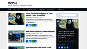 What Ouralo.com website looked like in 2020 (5 years ago)