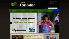 What Olathepublicschoolsfoundation.org website looked like in 2020 (3 years ago)