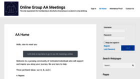 What Onlinegroupaa.org website looked like in 2020 (3 years ago)