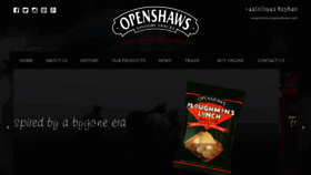 What Openshaws.net website looked like in 2020 (3 years ago)