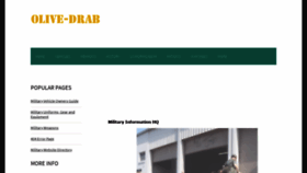 What Olive-drab.com website looked like in 2020 (3 years ago)