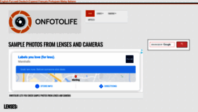 What Onfotolife.com website looked like in 2020 (3 years ago)