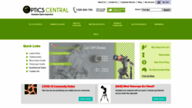 What Opticscentral.com.au website looked like in 2020 (3 years ago)