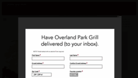 What Overlandparkgrill.com website looked like in 2020 (3 years ago)