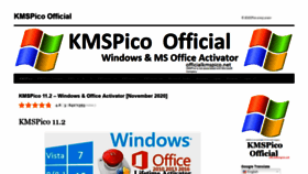 What Officialkmspico.net website looked like in 2020 (3 years ago)