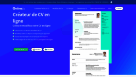 What Onlinecv.fr website looked like in 2020 (3 years ago)