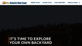 What Ontarioswestcoast.ca website looked like in 2020 (3 years ago)