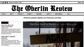 What Oberlinreview.org website looked like in 2020 (3 years ago)