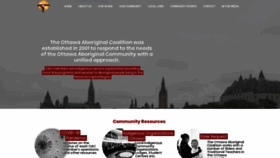 What Ottawaaboriginalcoalition.ca website looked like in 2020 (3 years ago)