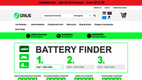 What Oriusbatteries.com website looked like in 2020 (3 years ago)