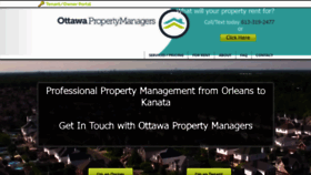 What Ottawapropertymanagers.com website looked like in 2020 (3 years ago)