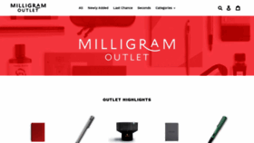 What Outlet.milligram.com website looked like in 2020 (3 years ago)