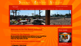 What Onthebeachvolleyball.com website looked like in 2020 (3 years ago)
