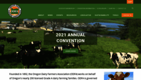 What Oregondairyfarmers.org website looked like in 2020 (3 years ago)