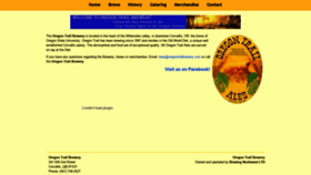 What Oregontrailbrewery.com website looked like in 2020 (3 years ago)
