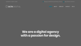 What Octa-digital.co website looked like in 2020 (3 years ago)