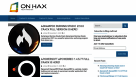 What Onhax.io website looked like in 2020 (4 years ago)