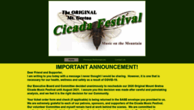 What Originalcicadamusicfestival.com website looked like in 2020 (3 years ago)