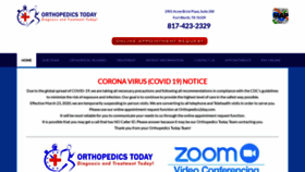 What Orthopedics2day.com website looked like in 2020 (3 years ago)