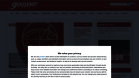 What Onlinegooner.com website looked like in 2020 (3 years ago)