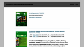 What Ojs.poltekkes-medan.ac.id website looked like in 2020 (3 years ago)
