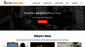 What Officechairpicks.com website looked like in 2020 (3 years ago)