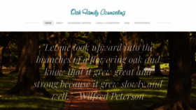 What Oakfamilycounseling.com website looked like in 2020 (3 years ago)