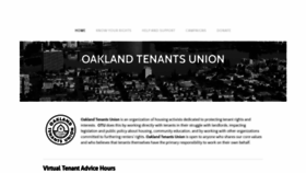 What Oaklandtenantsunion.org website looked like in 2020 (3 years ago)