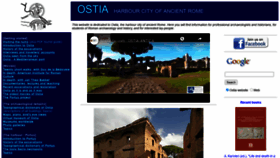 What Ostia-antica.org website looked like in 2020 (3 years ago)