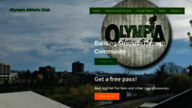 What Olympiaathleticclub.com website looked like in 2020 (3 years ago)