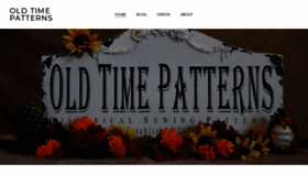 What Oldtimepatterns.com website looked like in 2020 (3 years ago)