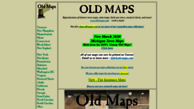 What Old-maps.com website looked like in 2020 (3 years ago)