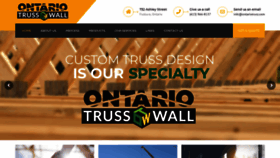 What Ontariotruss.com website looked like in 2020 (3 years ago)