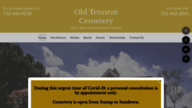 What Oldtennentcemetery.org website looked like in 2020 (3 years ago)