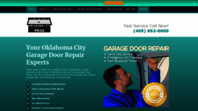 What Oklahomacitygaragedoorpros.com website looked like in 2020 (3 years ago)