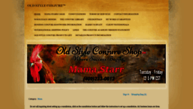 What Oldstyleconjure.com website looked like in 2020 (3 years ago)