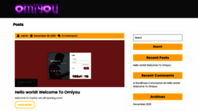 What Omiyou.com website looked like in 2020 (3 years ago)