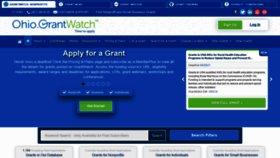 What Ohio.grantwatch.com website looked like in 2021 (3 years ago)