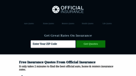 What Official-insurance.com website looked like in 2021 (3 years ago)
