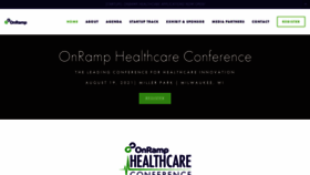 What Onramphealthcareconference.com website looked like in 2021 (3 years ago)