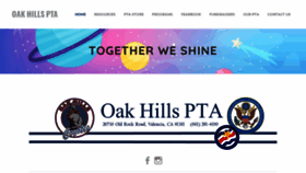 What Oakhillspta.com website looked like in 2021 (3 years ago)