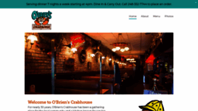 What Obrienscrabhouse.com website looked like in 2021 (3 years ago)