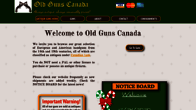 What Oldgunscanada.com website looked like in 2021 (3 years ago)