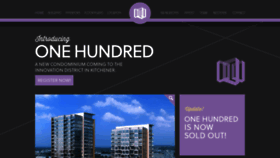 What Onehundred.ca website looked like in 2021 (3 years ago)