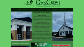 What Oakgroveumc.org website looked like in 2021 (3 years ago)