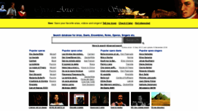 What Opera-arias.com website looked like in 2021 (3 years ago)